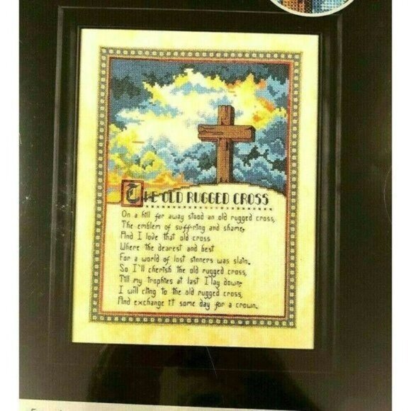 Cross Stitch Kit Artiste OLD RUGGED CROSS Kooler Design Studios Faith Sealed - Picture 3 of 4